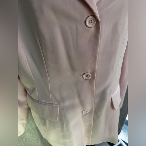 Vintage Newport News Easy Style Pink Blazer Size 14 - Picture 3 of 9